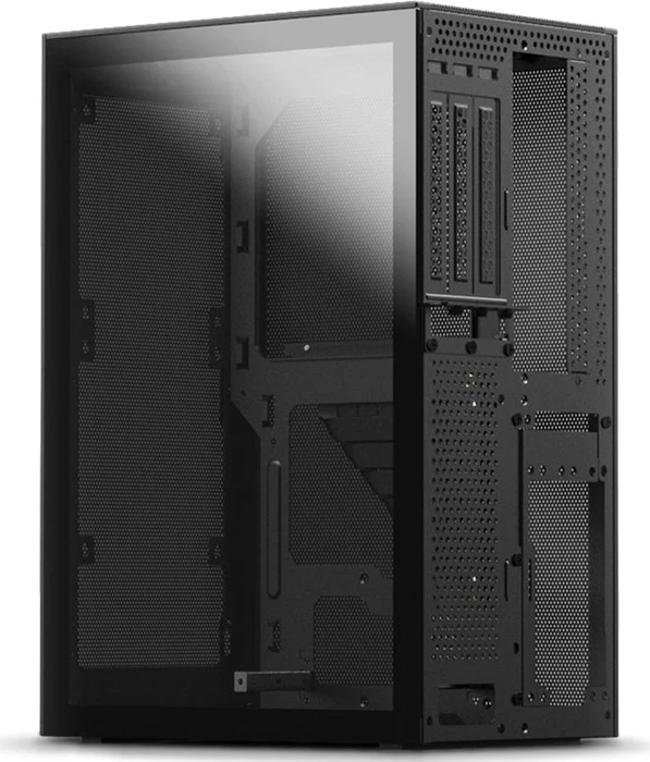 SSUPD Tempered Glass Side Panel für SSUPD Meshlicious, Seitenteil mit Glasfenster, getönt, schwarz
