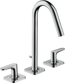 Hansgrohe Axor Citterio M 3-Loch Waschbeckenarmatur mit Hebelgriffen brushed black chrome