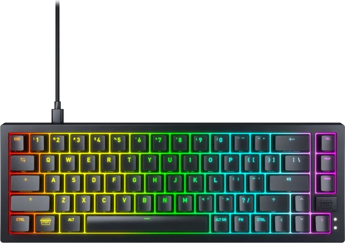 Cherry Xtrfy K5V2 Compact, Black, LEDs RGB, hot-swap, MX2A RGB RED, USB, US
