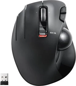 Elecom EX-G M-XT4DRBK Wireless Trackball schwarz, Linkshänder