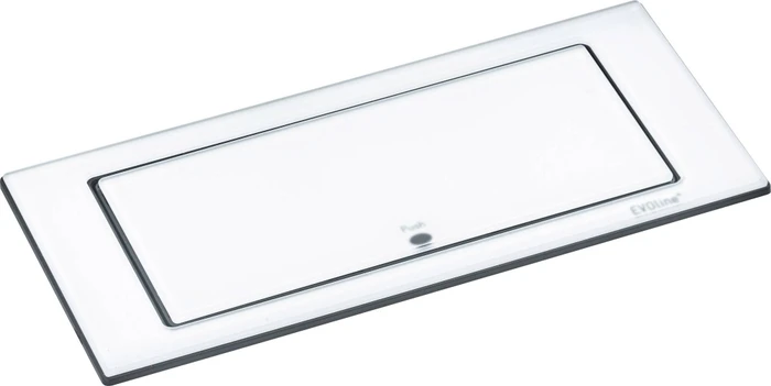 Schulte EVOLine BackFlip zum Einbau in Arbeitsplatten, 2-fach, 1x USB-A, 3m, weiß