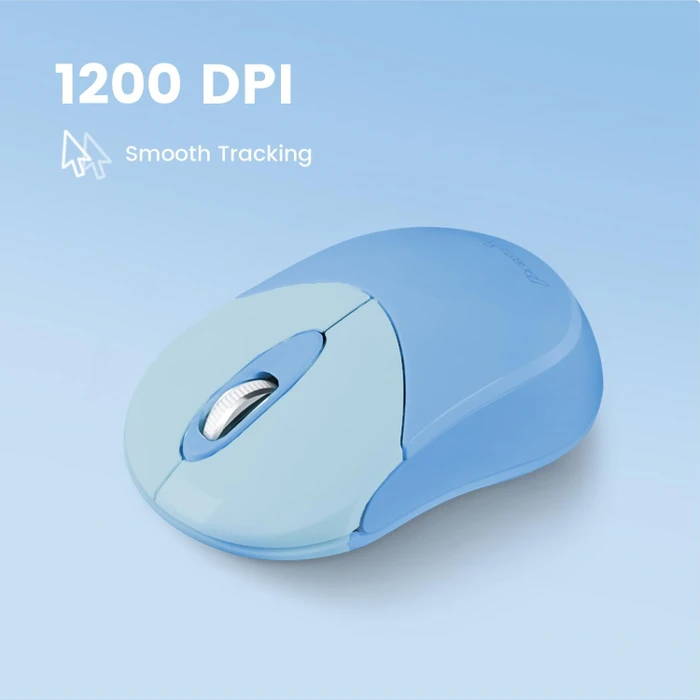 Perixx PERIMICE-802 Mini Bluetooth Maus Blue, Bluetooth