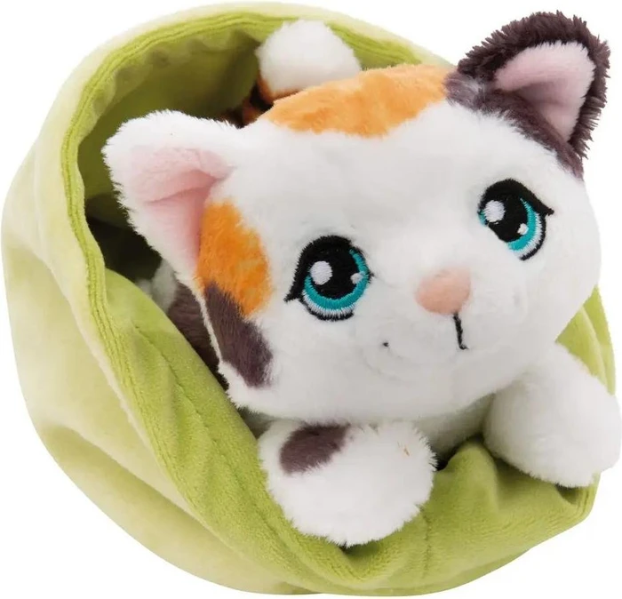 Nici Little Paws Gefleckte Katze im Körbchen 13cm