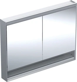 Geberit ONE Spiegelschrank ComfortLight, Nische, 2 Türen, AP-Montage, 120cm, Aluminium eloxiert
