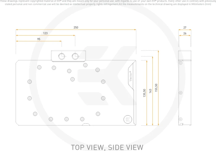 EK Water Blocks Quantum Line EK-Quantum Vector³ Master RTX 5090, Nickel, Acryl