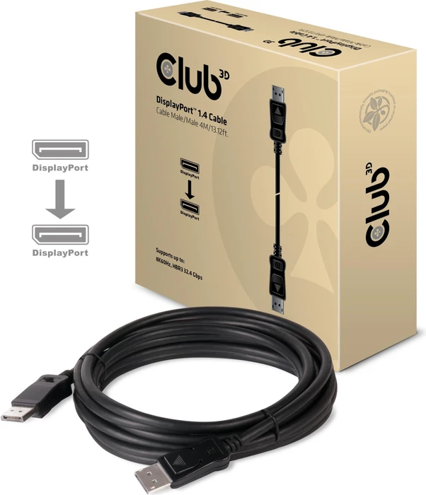 Club 3D DisplayPort 1.4 Kabel HBR3 schwarz, 4m