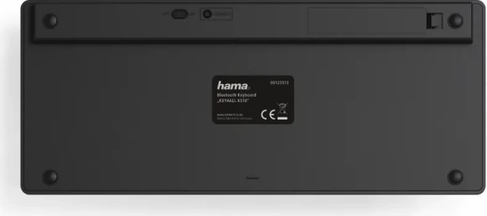 Hama KEY4ALL X510, schwarz, Bluetooth, DE