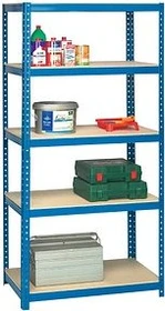 SZ Metall Werkstattregal 90x180x45cm blau