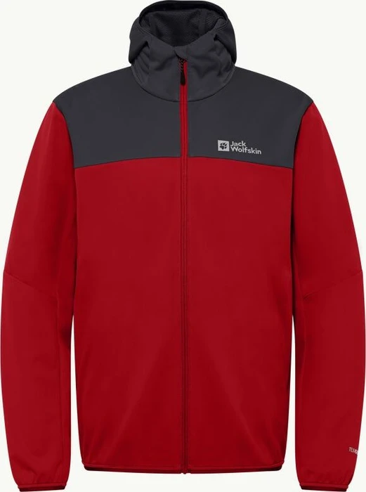 Jack Wolfskin Feldberg Hoody Funktionsjacke adrenaline red (Herren)