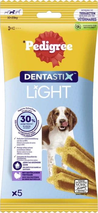 Pedigree Dentastix, Light mittelgroße Hunde, 5 Stück