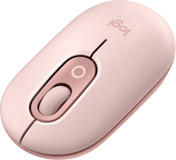 Logitech POP Wireless Mouse, Rose, Logi Bolt, USB/Bluetooth