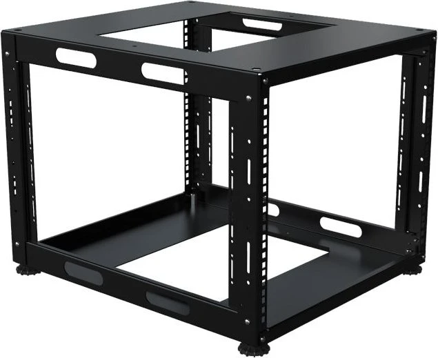 Lanview by Logon 19" Special Open Frame Rack 8HE, Universalgestell, IP20, RAL 9005, 584mm tief