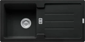Franke Strata STG 614 Einbau Becken reversibel mit Ablauffernbedienung black matt
