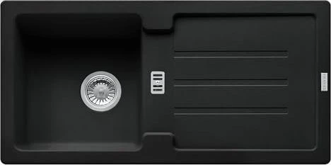 Franke Strata STG 614 Einbau Becken reversibel mit Ablauffernbedienung black matt