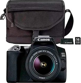Canon EOS 250D schwarz mit Objektiv EF-S 18-55mm 3.5-5.6