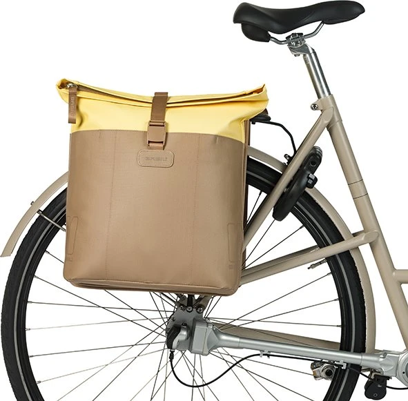 Basil Vive Doppeltasche Gepäcktasche sand/yellow