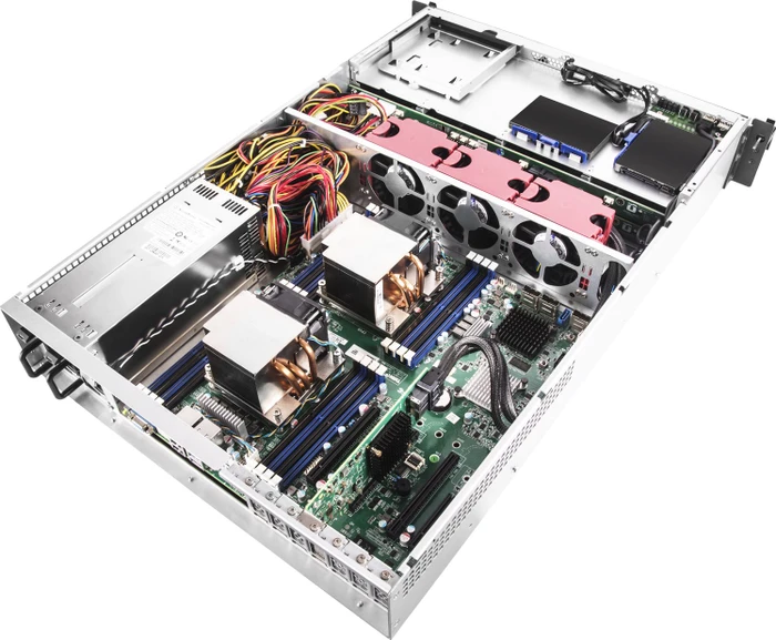 SilverStone RM22-308, Rackmount Storage, schwarz/grau, 2HE, ATX
