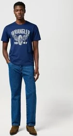Wrangler Americana T-Shirt kurzarm navy (Herren)