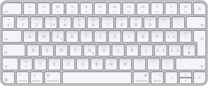 Apple Magic Keyboard (USB-C), weiß/silber, USB/Bluetooth, CH
