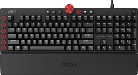 AOC AGON AGK700, LEDs RGB, schwarz, MX RGB RED, USB, DE (AGK700DRDD/01)