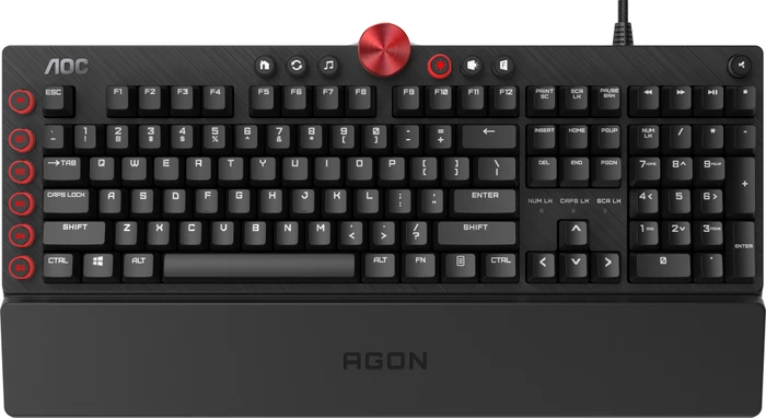 AOC AGON AGK700, LEDs RGB, schwarz, MX RGB RED, USB, DE