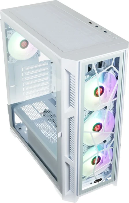 Raijintek Ponos Ultra White TG4, weiß, Glasfenster