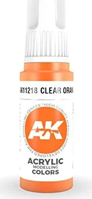 AK-Interactive 3rd Gen Acrylic Colors Acrylic Modelling Colors clear orange, 17ml