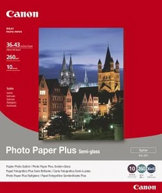 Canon SG-201 Plus Fotopapier seidenmatt weiß, 10x15cm, 260g/m², 10 Blatt