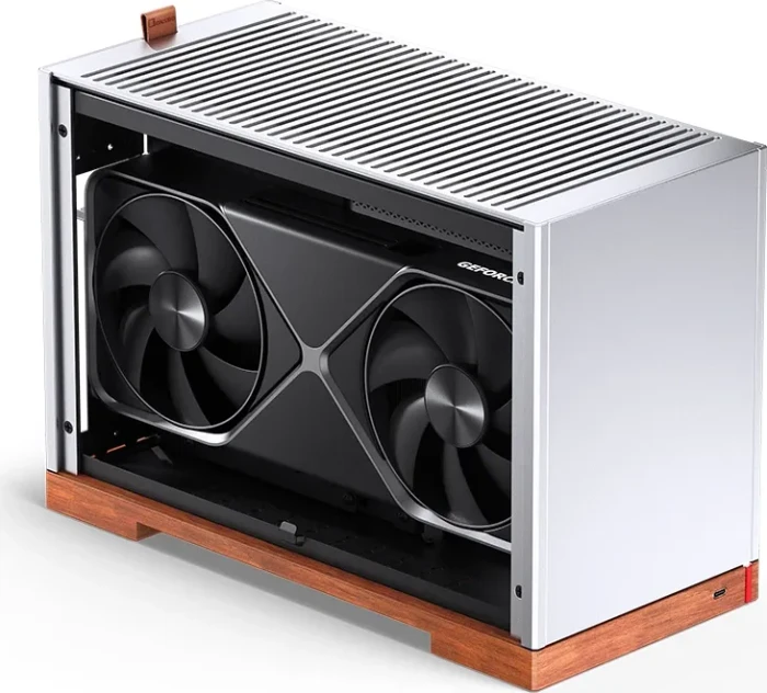 Jonsbo T9 Black, silber/braun, PCIe 5.0 Edition, Mini-ITX