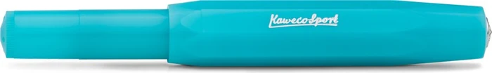Kaweco Frosted Sport light blueberry transparent, rechte Hand, extra fein