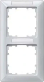 Siemens DELTA line Rahmen 2-Fach, 151x80mm, aluminiummetallic