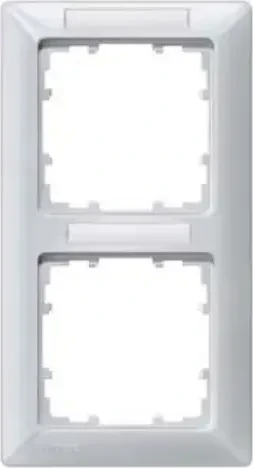 Siemens DELTA line Rahmen 2-Fach, 151x80mm, aluminiummetallic