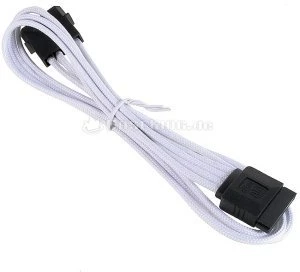 BitFenix Alchemy SATA-Stromadapter 4-Pin [IDE] auf 15-Pin [SATA] 45cm, sleeved weiß/schwarz