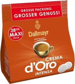Dallmayr Crema d'Oro Intensa Kaffeepads,    28 Stück
