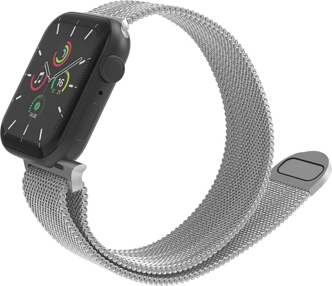 ISY Milanaise-Armband ISB-1009 für Apple Watch 38mm/40mm/41mm silber