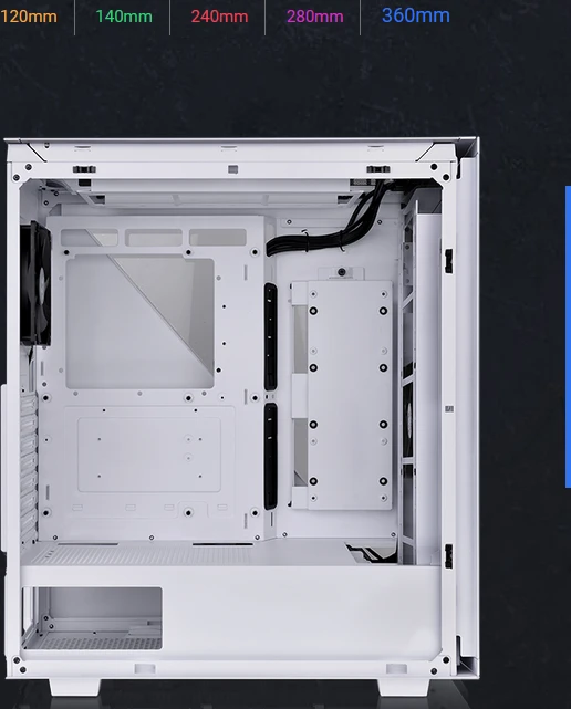 Thermaltake Divider 500 TG Air Snow Edition, weiß, Glasfenster