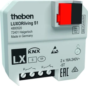 Theben LUXORliving S1 KNX 1-fach, 16A, Unterputz, Schaltaktor (4800520)