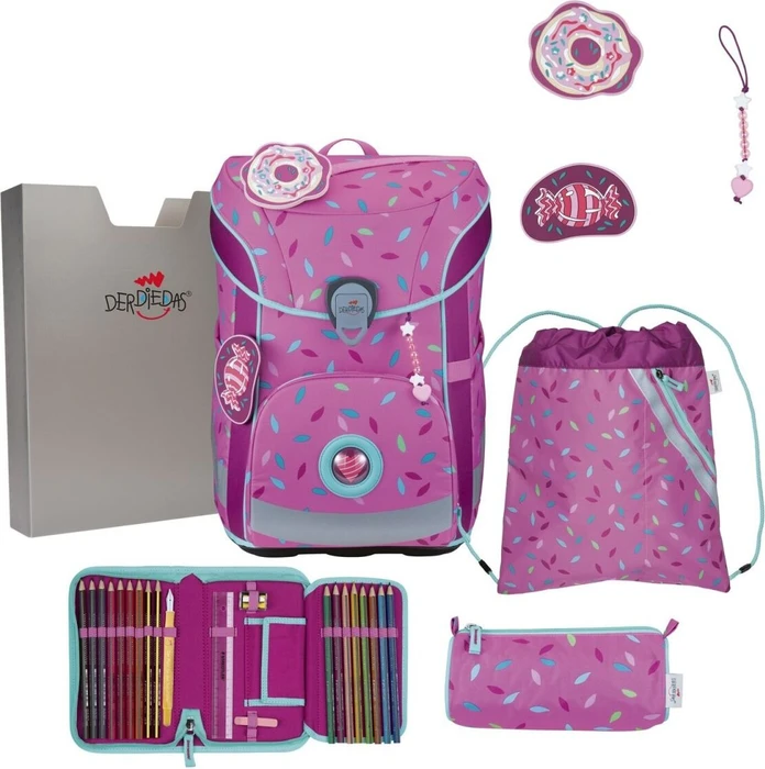 DerDieDas ErgoFlex Easy Sweet Sprinkles Schultaschen-Set, 5-tlg.
