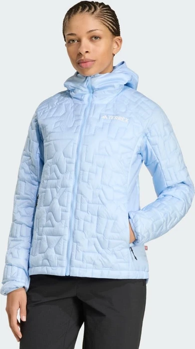 adidas Terrex Xperior PrimaLoft Loose Fill Hooded Isolation Funktionsjacke glow blue (Damen)