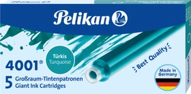 Pelikan 4001 Großraum-Tintenpatrone türkis, 5er-Pack