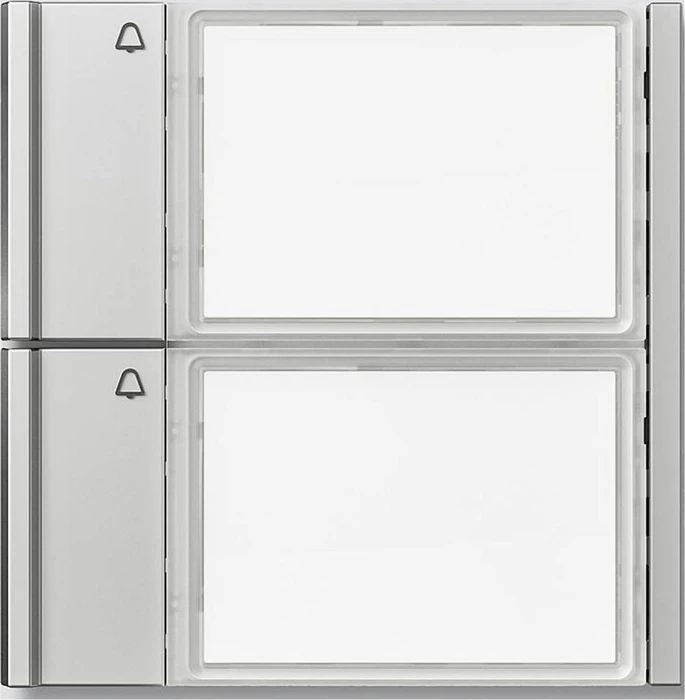 Siedle TM 700-2-0 SM Ruftasten für Vario Türsprechanlage, 2 Teilnehmer, Silber-Metallic
