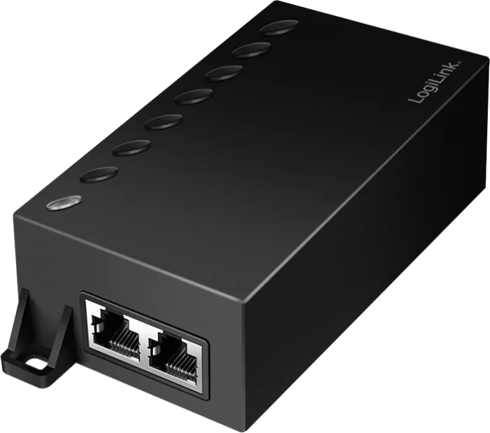 LogiLink Wallmount Gigabit PoE-Injektor, 2x RJ-45, 60W PoE++