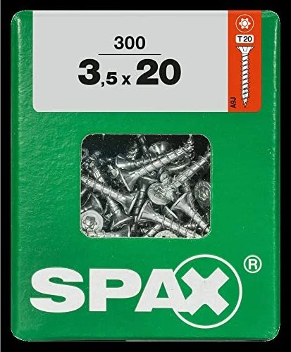 Spax WIROX A9J 4CUT T-STAR plus T20 Universalschraube, 3.5x20mm, 300 Stück