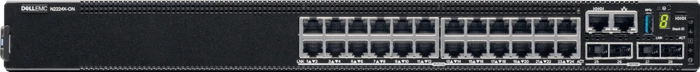Dell EMC Networking N Series PowerSwitch N2200 Rackmount 2.5G Managed Stacking Switch, 24x RJ-45, 4x SFP28, Front to Back Airflow