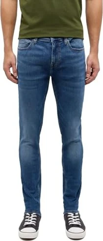 Mustang Atlanta Super Skinny mit Kontrastnähten Jeans blau (Herren)
