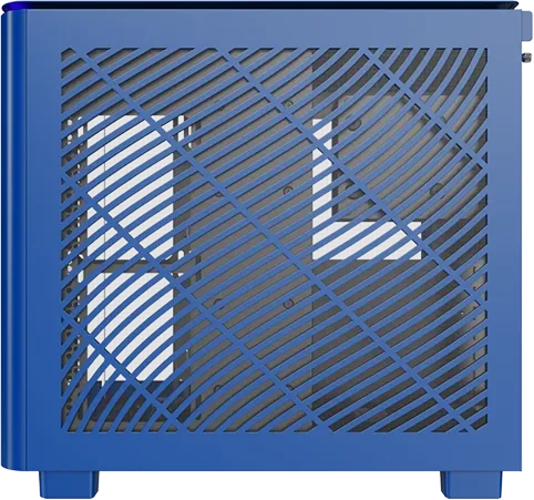 Montech King 95 Prussian Blue, blau, Glasfenster