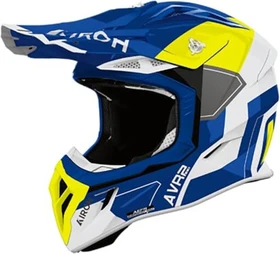 Airoh Aviator Ace 2 Shield blau/weiß/gelb