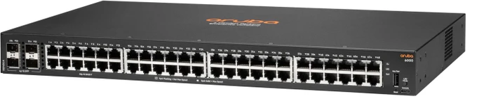 HPE Aruba CX 6000 Series Rackmount Gigabit Managed Switch, 48x RJ-45, 4x SFP