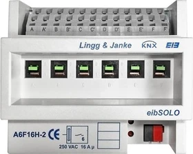 Lingg & Janke KNX Schaltaktor 6-fach, 16A, 6TE REG, Schaltaktor (89205)