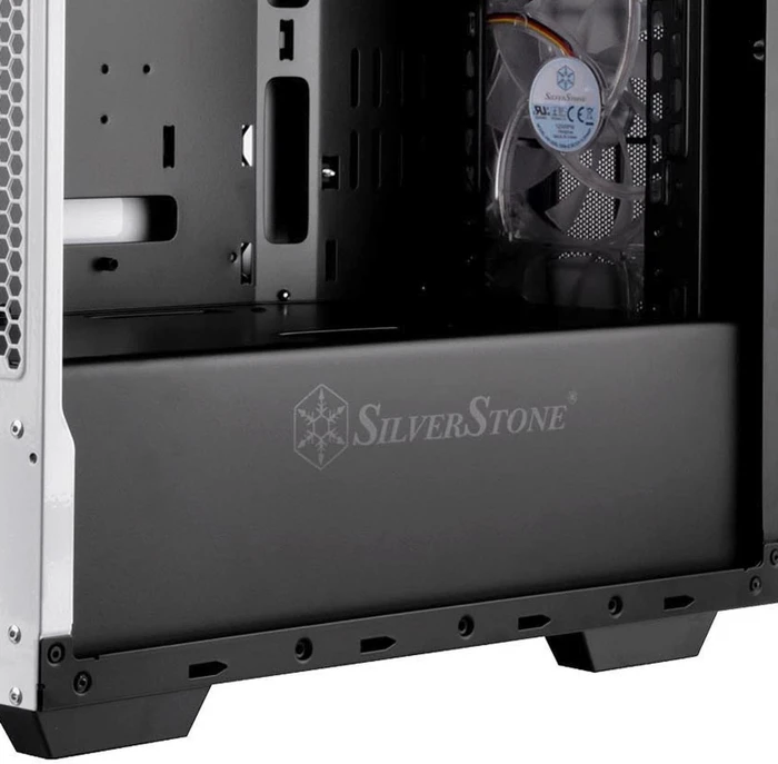 SilverStone Redline Series RL06 GP weiß, Glasfenster, Lüfter LED weiß